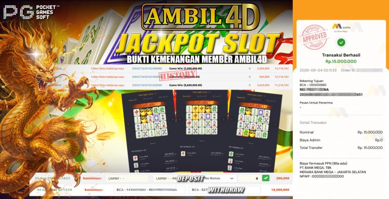 BUKTI KEMENAGAN AMBIL4D RF2
