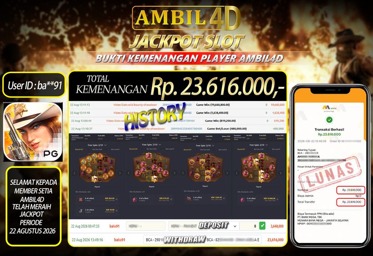 PSD BUKTI KEMENANGAN AMBIL4D RF88