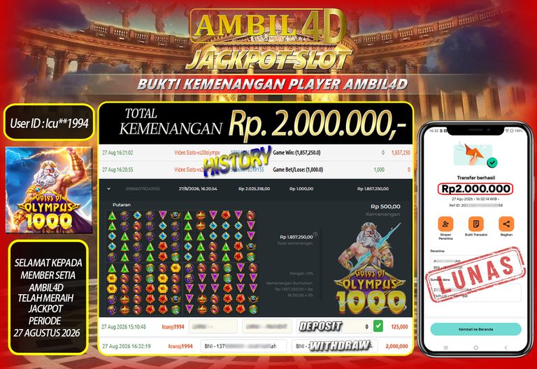 PSD BUKTI KEMENANGAN AMBIL4D RF88