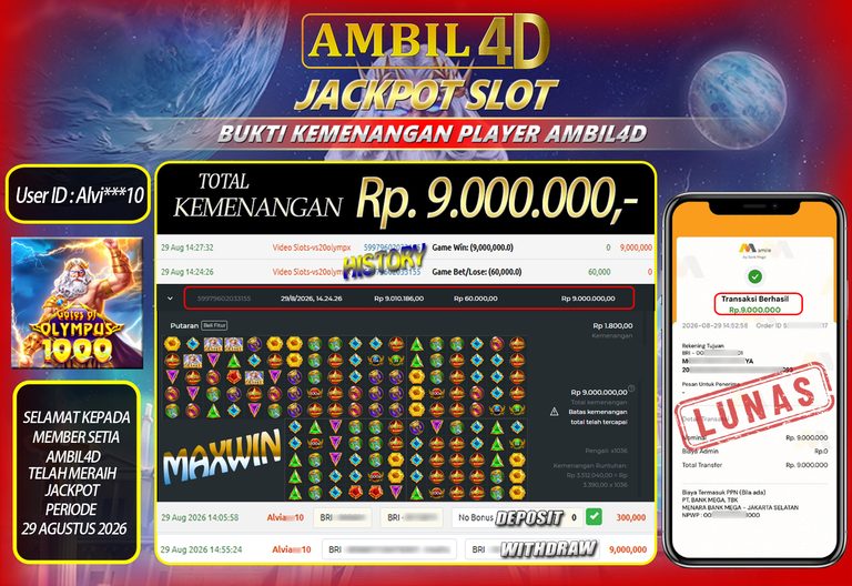 PSD BUKTI KEMENANGAN AMBIL4D RF88