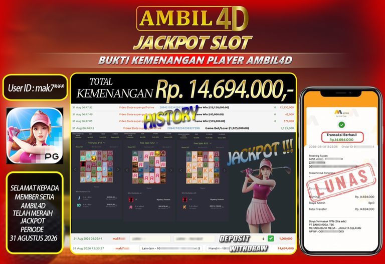 PSD BUKTI KEMENANGAN AMBIL4D RF88