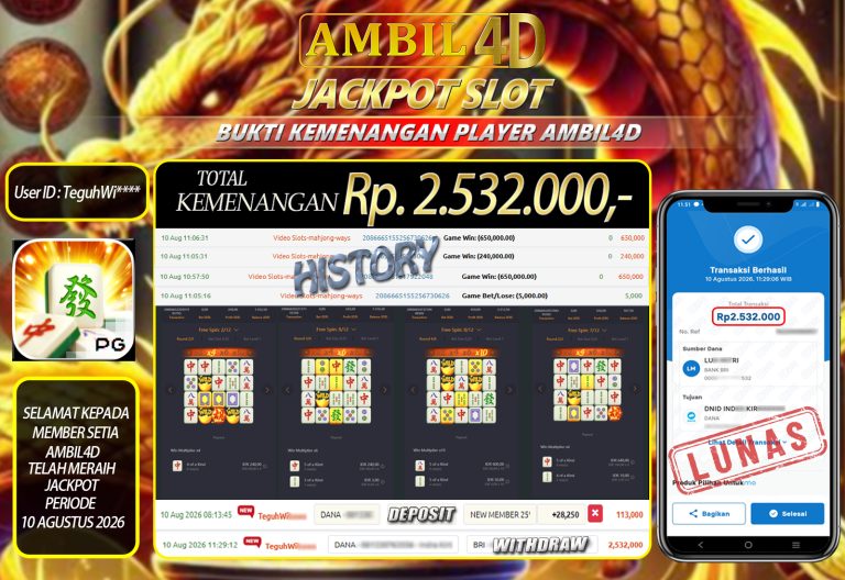 PSD BUKTI KEMENANGAN AMBIL4D RF88
