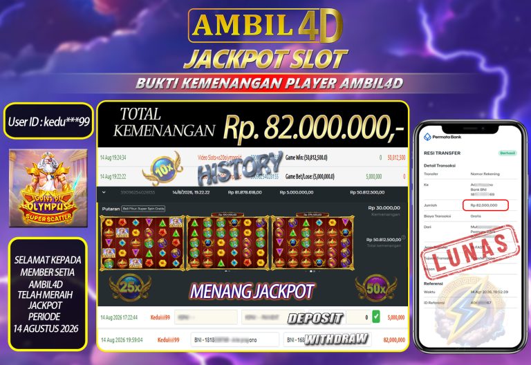 PSD BUKTI KEMENANGAN AMBIL4D RF88