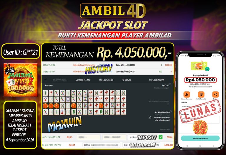 PSD BUKTI KEMENANGAN AMBIL4D RF88
